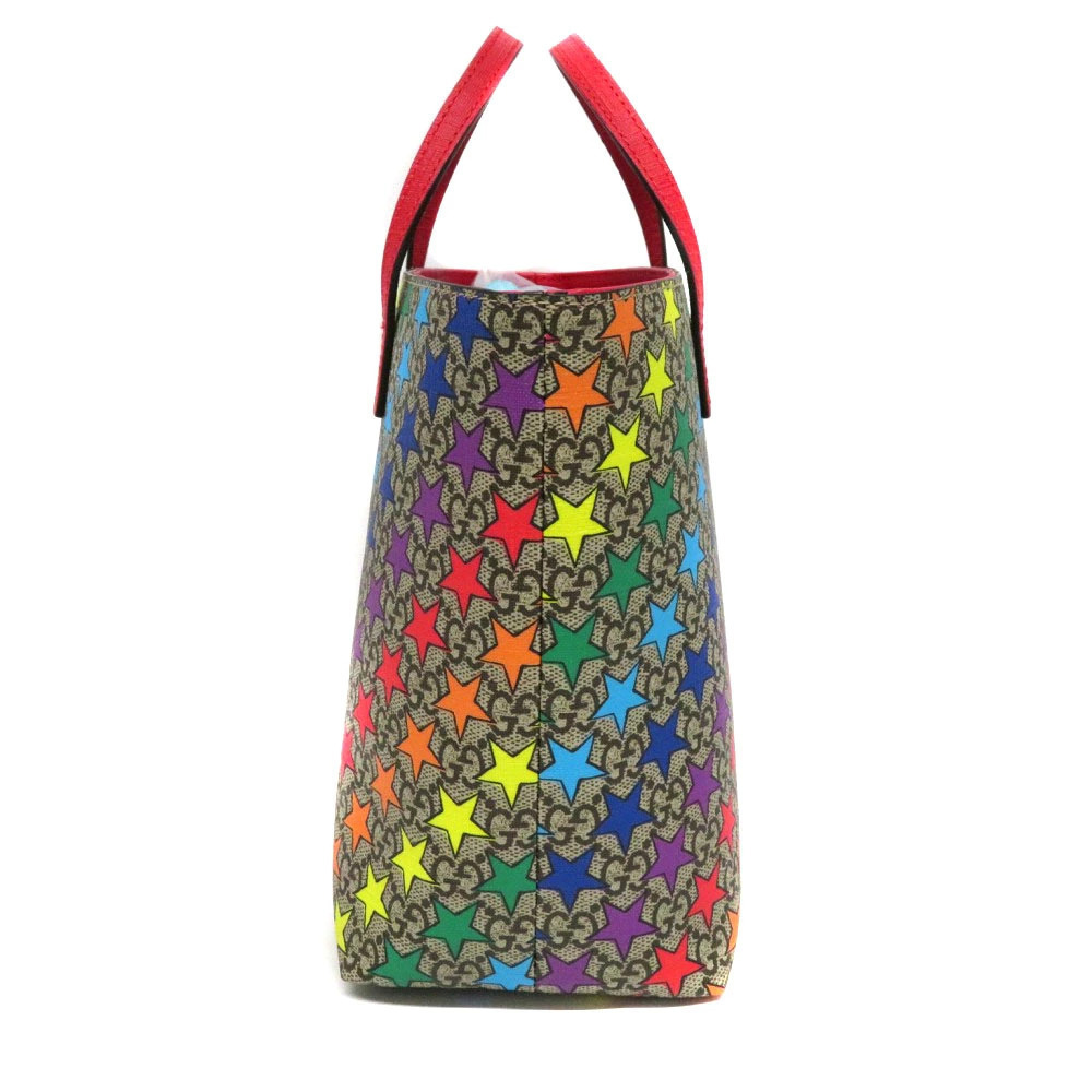 Gucci Star Rainbow Tote ful GG Supreme Handbag Bag
